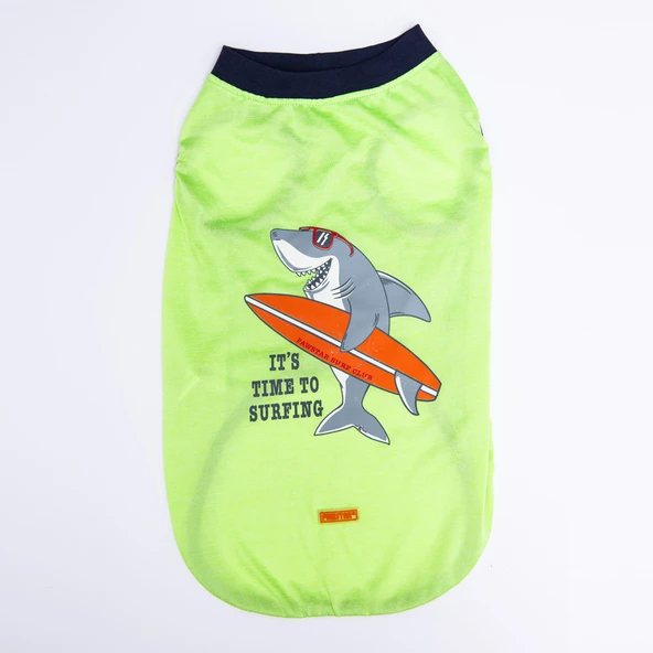 Pawstar Green Shark Büyük T-shirt 5XLarge  51X62X79 CM - 23855-5XL ürün görseli 1