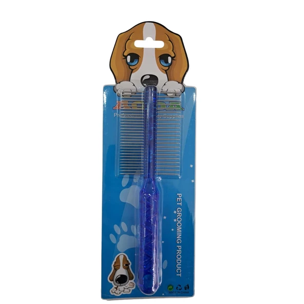 Şeffaf Çift Taraflı Kıtık Açıcı Tarak 8x19 cm Karışık - KV-SFF-KTK-TRK ürün görseli 1