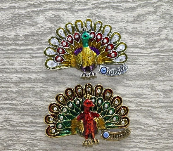 Swaroski Tavuskuşu Magnet Alk3852 ürün görseli 1