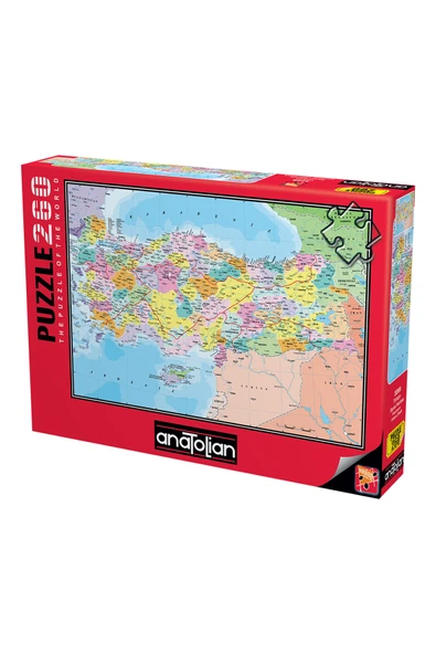 Anatolian 260 Parça XL Puzzle - Türkiye Siyasi Haritası 3269 ürün görseli 1