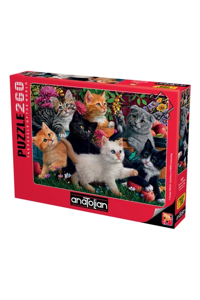 Anatolian 260 Parça XL Puzzle - Oyuncu Kediler 3327 ürün görseli 1