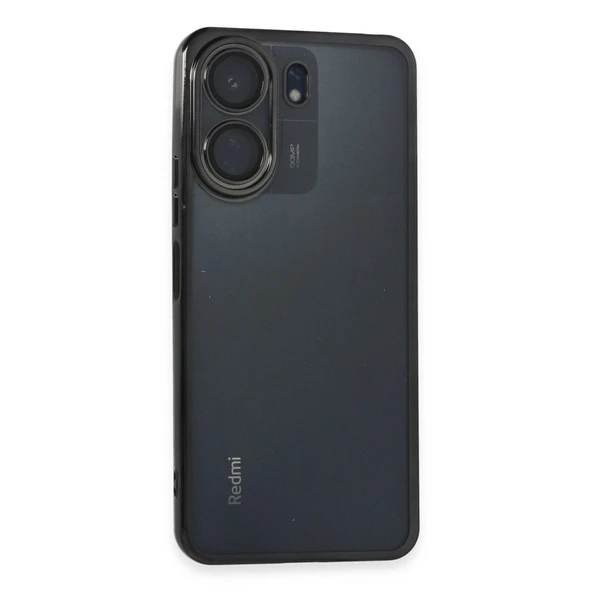 Xiaomi Redmi 13c Kılıf Razer Lensli Silikon - Siyah ürün görseli 1