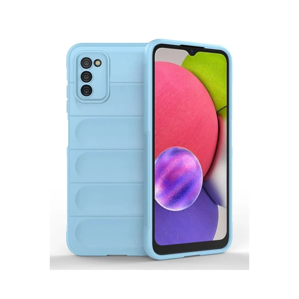 Samsung Galaxy A03s Kılıf Optimum Silikon - Sky Blue ürün görseli 1