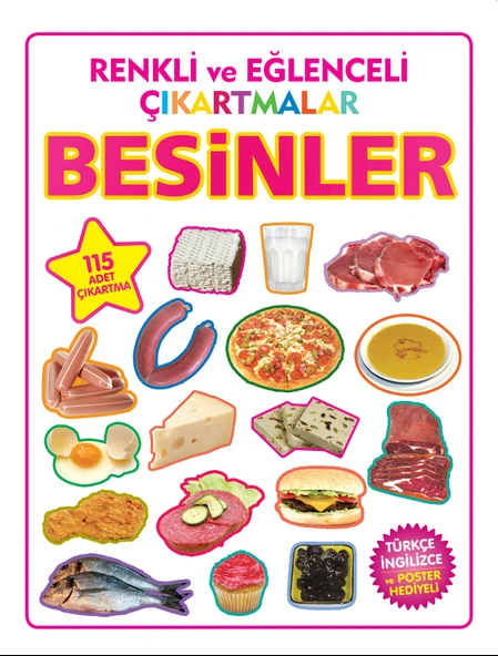 Renkli ve Eğlenceli Çıkartmalar Besinler ürün görseli 1