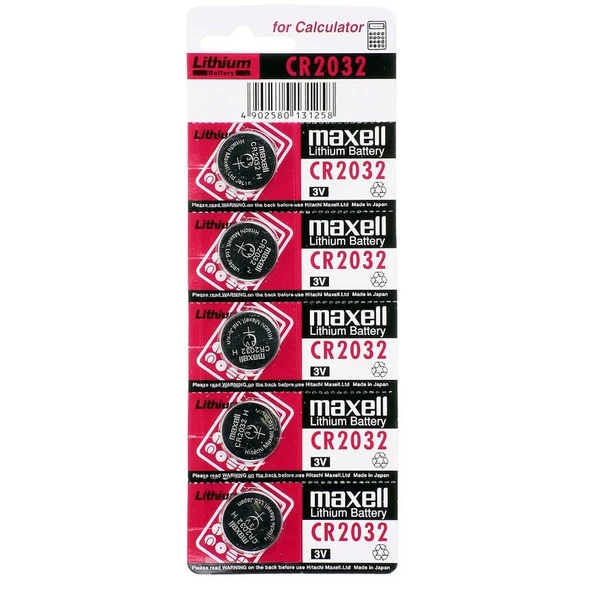 Maxell Cr2032 3v Lityum Düğme Pil 5'li Paket ürün görseli 1