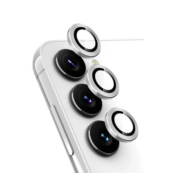 Samsung Galaxy A34 5g Valdez Metal Kamera Lens - Gümüş ürün görseli 1
