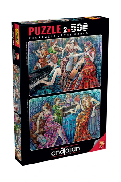 Anatolian 2x500 Parçalık Puzzle - Renkli Notalar 1/2 3612 ürün görseli 1