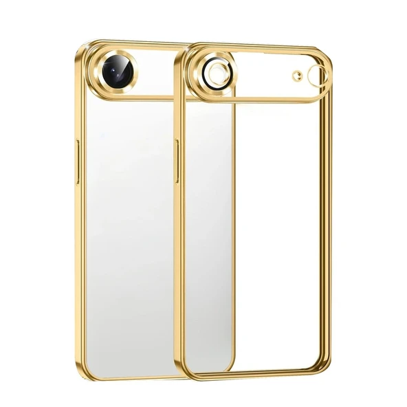 Apple İphone 17 Air Razer Lensli Silikon - Gold ürün görseli 1