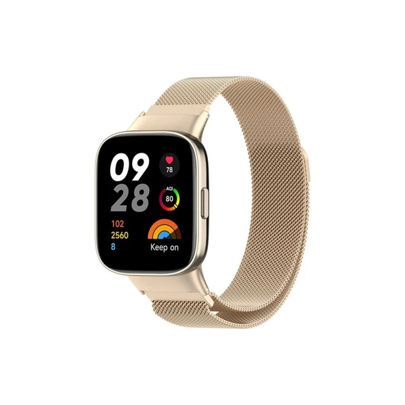 Xiaomi Redmi Watch 3 Metal Mıknatıslı Kordon (saat Değildir) - Metalik Gold ürün görseli 1