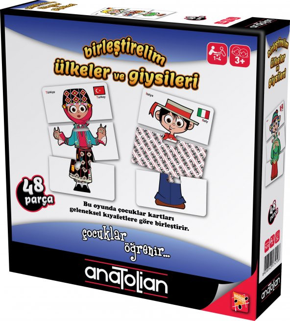 Anatolian Birleştirelim - Ülkeler ve Giysileri (48 Parça) 7410 ürün görseli 1