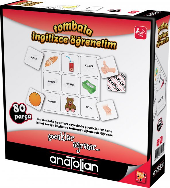 Anatolian Tombala - İngilizce Öğrenelim (80 Parça) 7413 ürün görseli 1