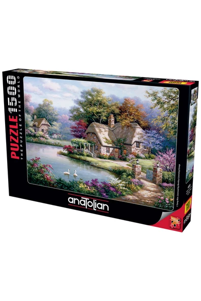 Anatolian 1500 Parçalık Puzzle - Kuğular ve Kır Evi 4529 ürün görseli 1