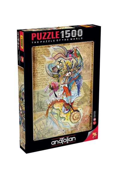 Anatolian 1500 Parçalık Puzzle - Dünyayı Gezen Çerkes Kızı 4560 ürün görseli 1