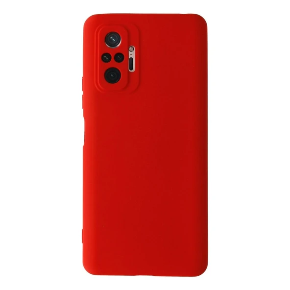 Xiaomi Redmi Note 10 Pro Kılıf Nano İçi Kadife Silikon - Kırmızı ürün görseli 1