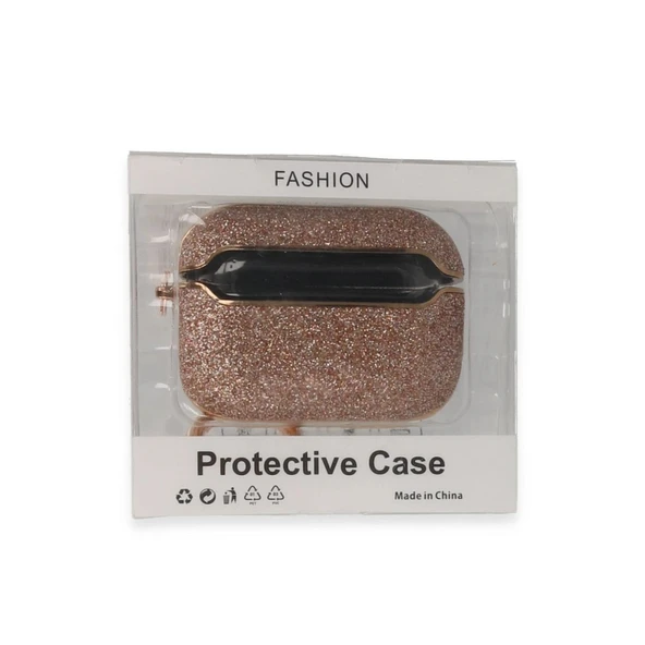 Apple Airpods Pro (1.nesil) Spell Simli Kılıf - Rose Gold ürün görseli 1