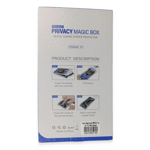Apple İphone 15 Pro Max Vanessa Magic Hayalet Cam - Resim 5
