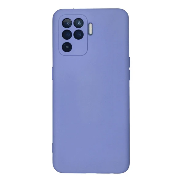 Oppo Reno 5 Lite Kılıf Nano İçi Kadife Silikon - Lila ürün görseli 1