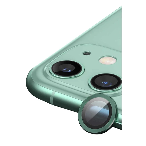 Apple İphone 12 Mini Raze Metal Kamera Lens - Yeşil ürün görseli 1