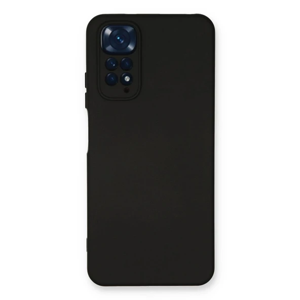 Xiaomi Redmi Note 11 Kılıf Nano İçi Kadife Silikon - Siyah ürün görseli 1