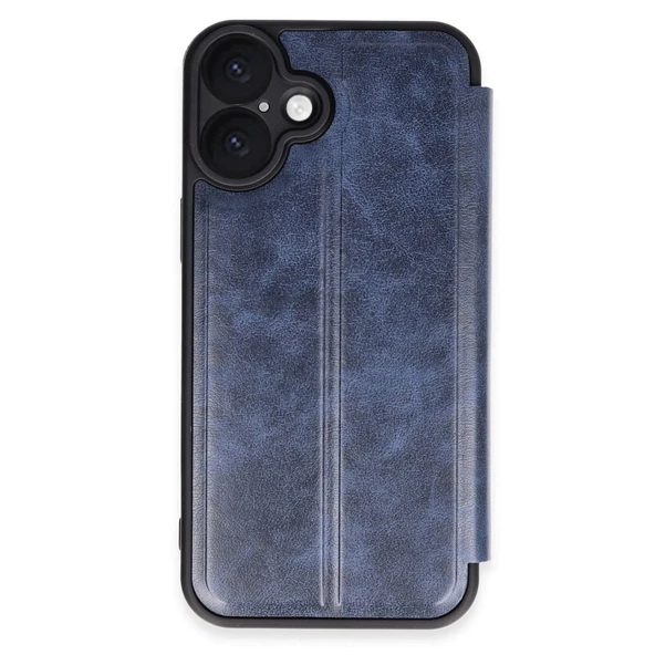 Apple İphone 16 Plus Kılıf Flip Cover - Lacivert ürün görseli 1