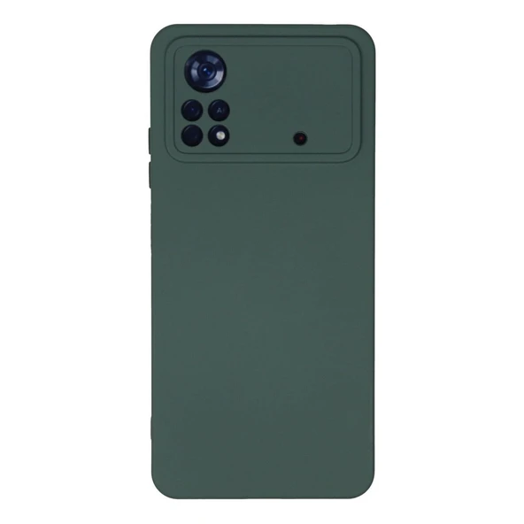 Xiaomi Poco X4 Pro 5g Kılıf Nano İçi Kadife Silikon - Koyu Yeşil ürün görseli 1