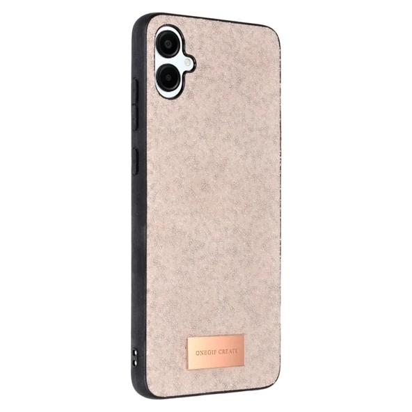 Onegif Samsung Galaxy A06 Bright Simli Kapak - Pembe ürün görseli 1