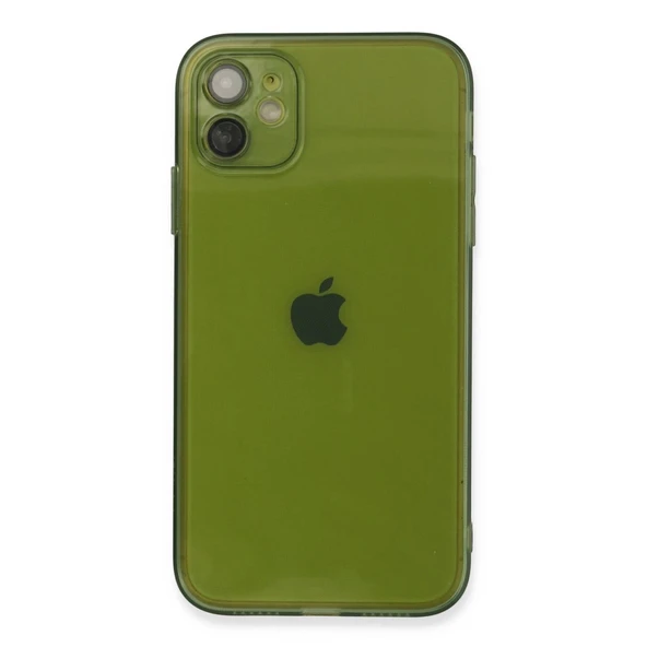 Apple İphone 12 Kılıf Fly Lens Silikon - Yeşil ürün görseli 1