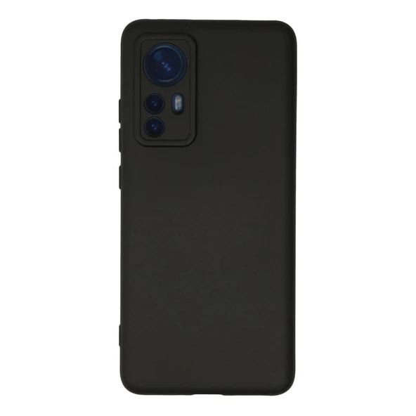 Xiaomi Mi 12 Kılıf Nano İçi Kadife Silikon - Siyah ürün görseli 1