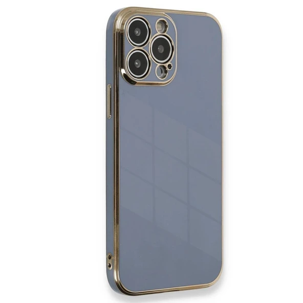 Apple İphone 15 Pro Kılıf Volet Silikon - Mavi ürün görseli 1
