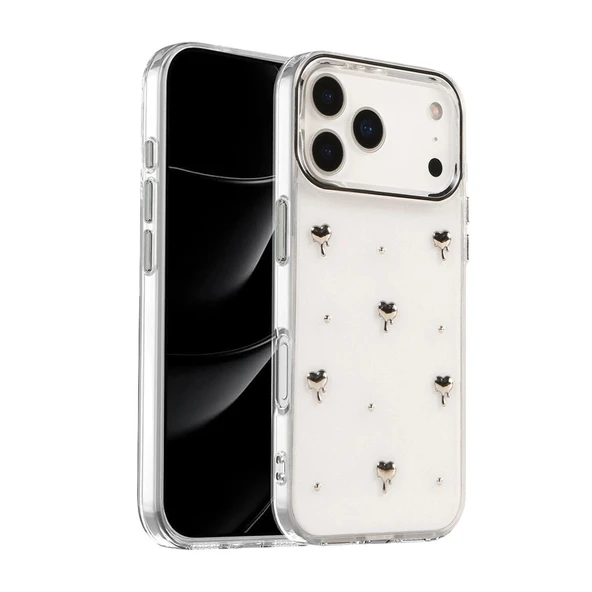 Apple İphone 17 Pro Max Fiyonk Desenli Kapak - Desen 1 ürün görseli 1