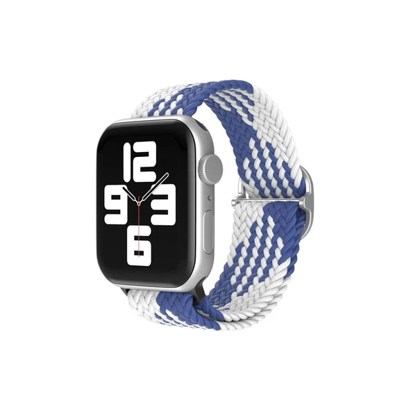 Watch 20mm  Kordon - Mavi-beyaz ürün görseli 1