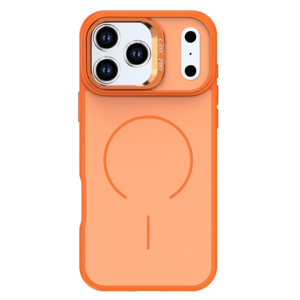Joko Apple İphone 17 Pro Flexa Magsafe Kapak - Turuncu - Resim 3