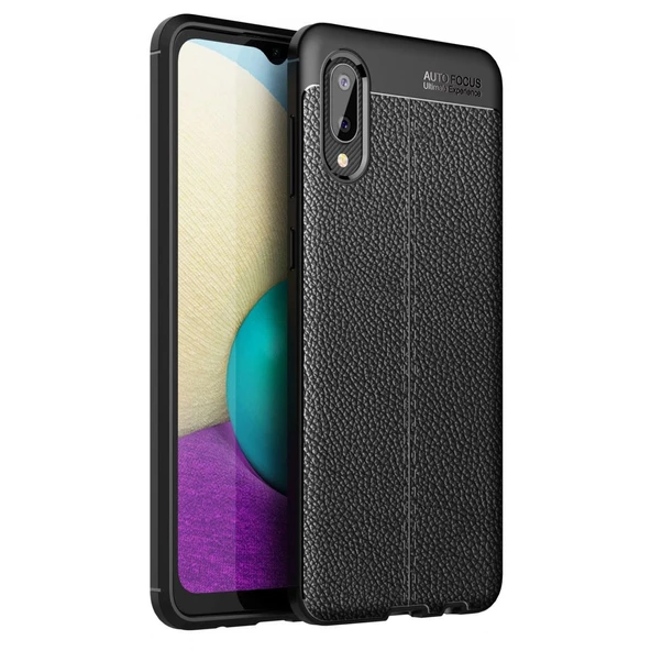Samsung Galaxy A02 Kılıf Auto Focus Kapak - Siyah ürün görseli 1