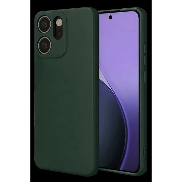 Oppo Reno 14f First Silikon - Koyu Yeşil ürün görseli 1