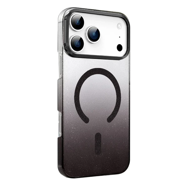 Apple İphone 17 Pro Max Glossy Magsafe Kapak - Siyah - Resim 3