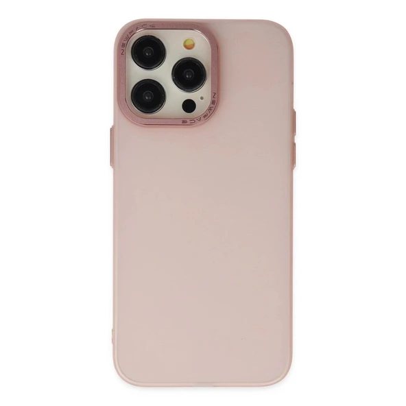Apple İphone 14 Pro Kılıf Modos Metal Kapak - Pembe ürün görseli 1