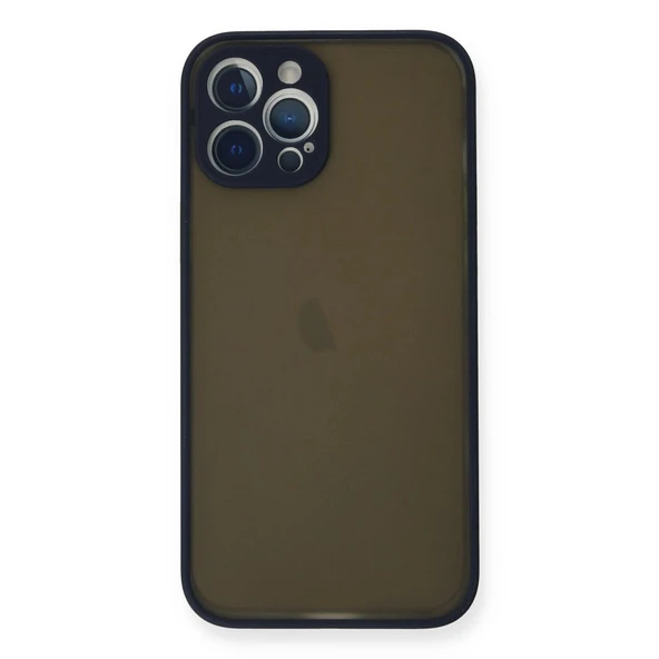 Apple İphone 12 Pro Kılıf Montreal Silikon Kapak - Lacivert ürün görseli 1