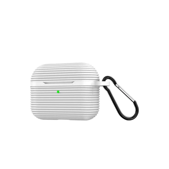 Apple Airpods Pro 3 (3.nesil) Raven Silikon Kılıf - Beyaz ürün görseli 1
