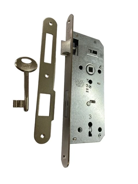 Kale Oval 151 R 40 mm Nikel Oda Kapı Kilidi - 9996674775638 ürün görseli 1