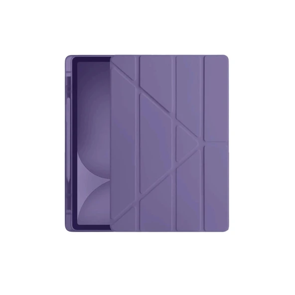 Apple İpad Pro 11 (2024) Kılıf Kalemlikli Hugo Tablet Kılıfı - Mor ürün görseli 1