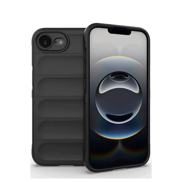 Apple İphone 16e Kılıf Optimum Silikon - Siyah ürün görseli 1