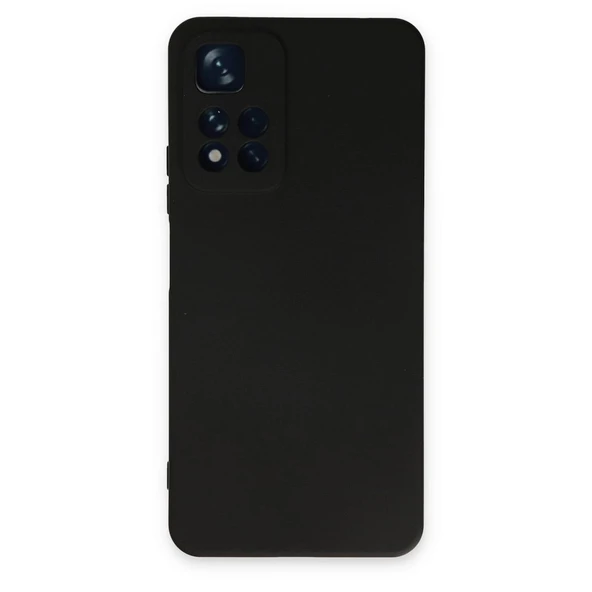 Xiaomi Redmi Note 11 Pro Plus 5g Kılıf Nano İçi Kadife Silikon - Siyah ürün görseli 1