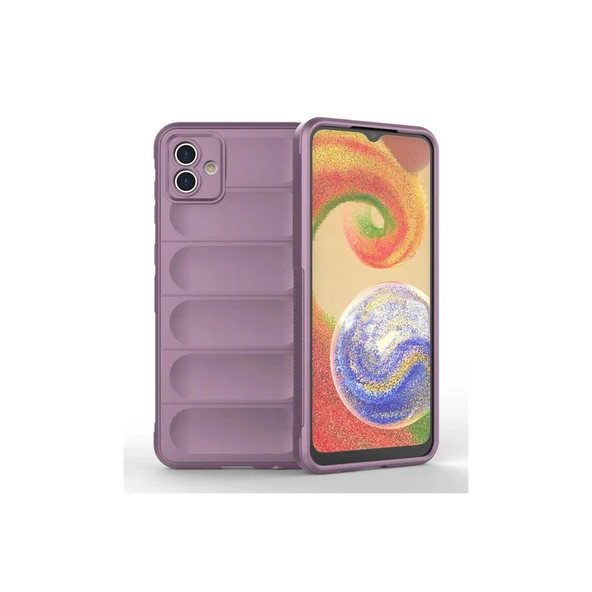 Samsung Galaxy A04e Kılıf Optimum Silikon - Mor ürün görseli 1