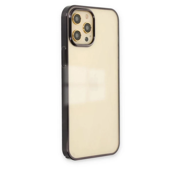 Apple İphone 12 Pro Max Kılıf Element Silikon - Siyah - Resim 2