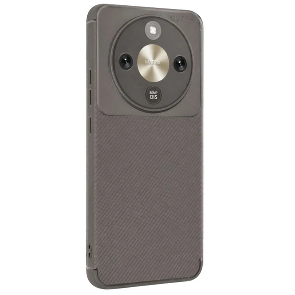 Huawei Honor Magic 8 Lite Auto Focus Karbon Kapak - Gri ürün görseli 1
