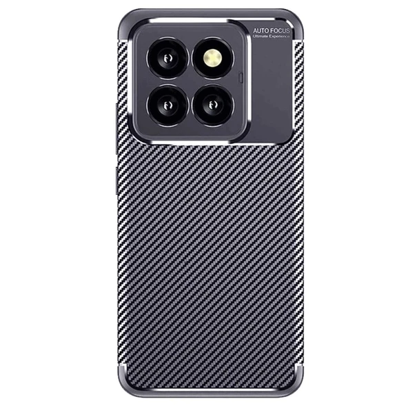 Xiaomi Mi 14t Pro Kılıf Auto Focus Karbon Kapak - Lacivert ürün görseli 1