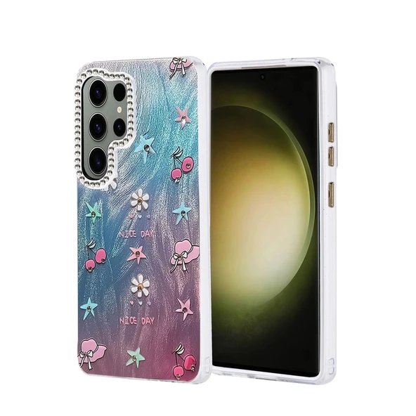 Samsung Galaxy S25 Ultra Kılıf Blade Aynalı Desenli Kapak - Desen 4 ürün görseli 1