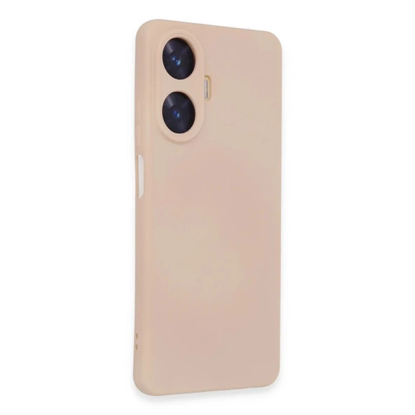 Realme C55 Kılıf Nano İçi Kadife Silikon - Pudra ürün görseli 1