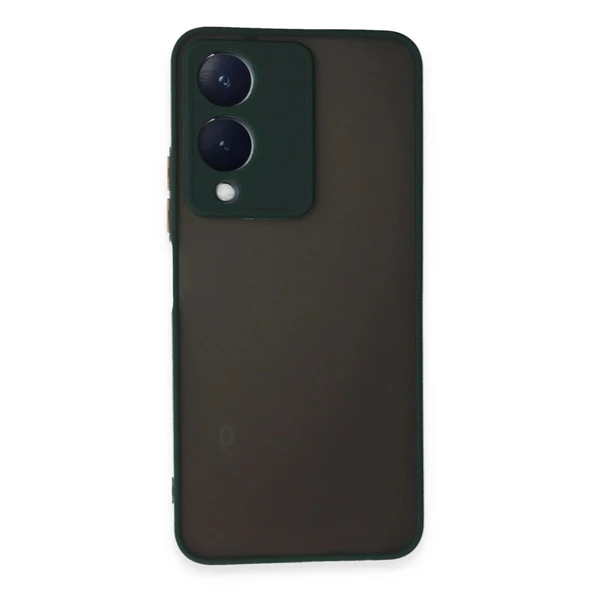 Vivo Y17s Kılıf Montreal Silikon Kapak - Yeşil ürün görseli 1