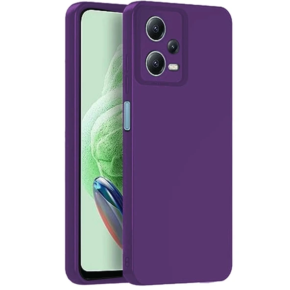Xiaomi Redmi Note 12 Pro 5g Kılıf Nano İçi Kadife Silikon - Mor ürün görseli 1